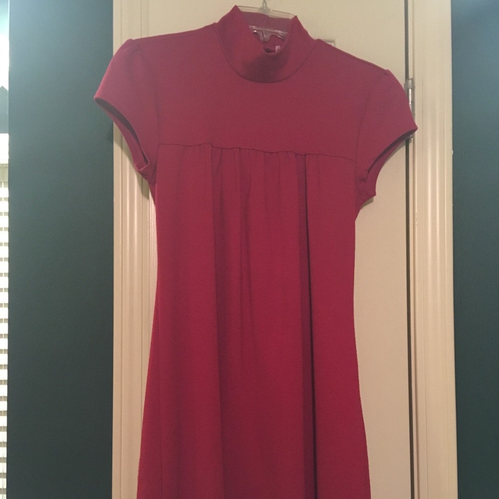 6 Degrees Red Collared Dress